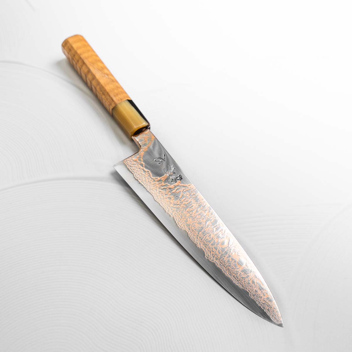 Hatsukokoro Yorokobi SLD Copper Damascus Gyuto 210mm - Double Blonde