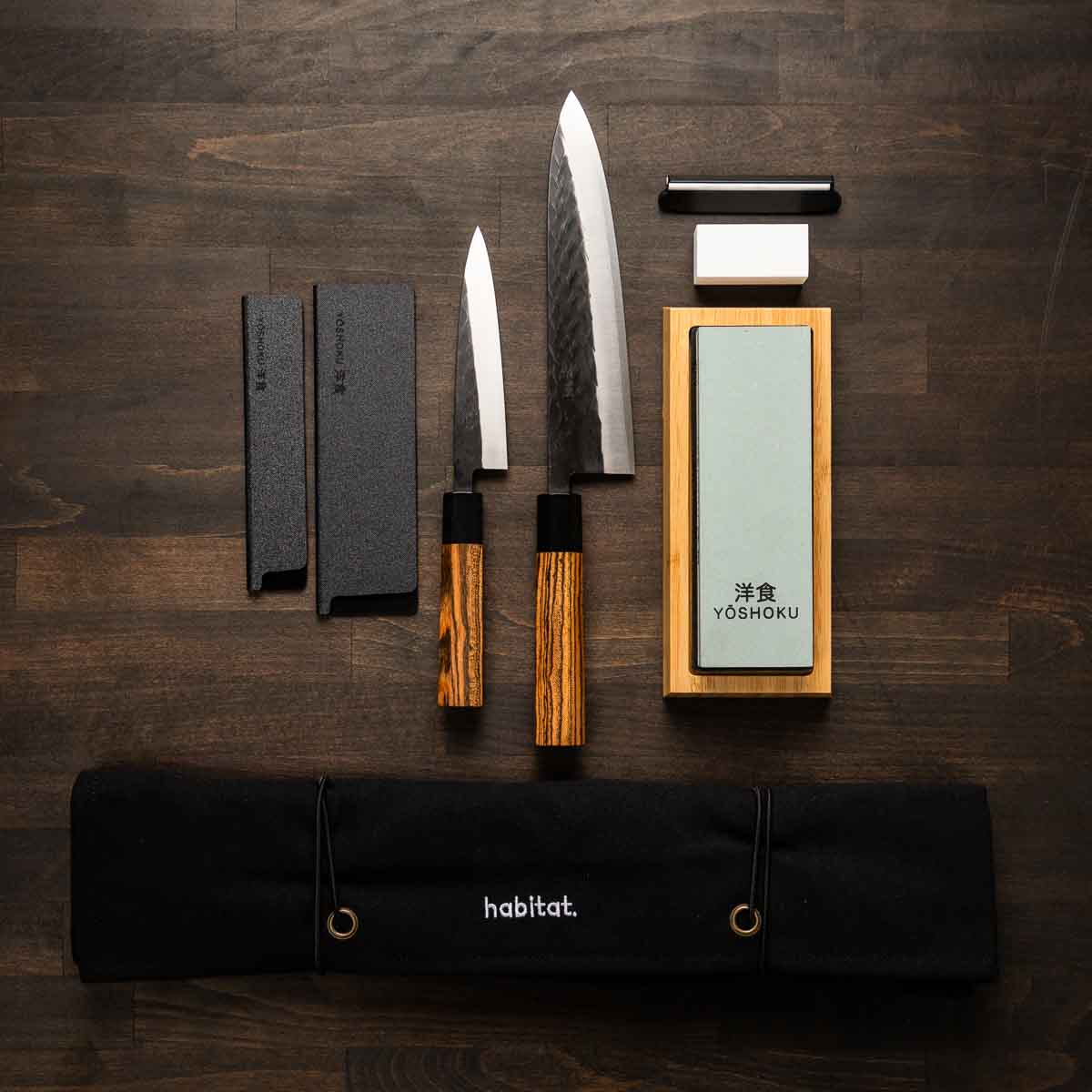 Tadafusa "Seido" SLD Tsuchime - 2 Knife Set with Knife Roll