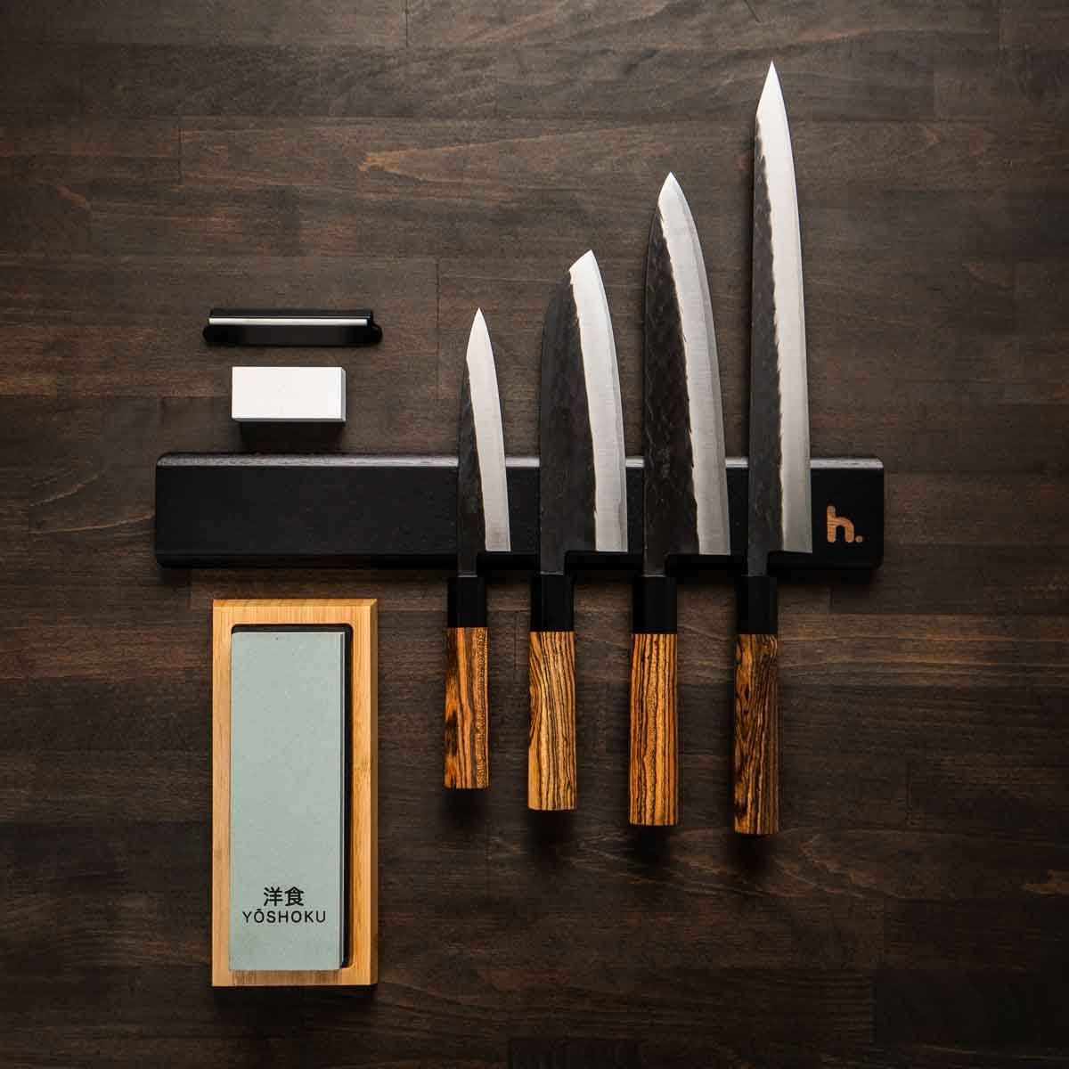 Tadafusa "Seido" SLD Tsuchime - 4 Knife Set with Magnetic Strip