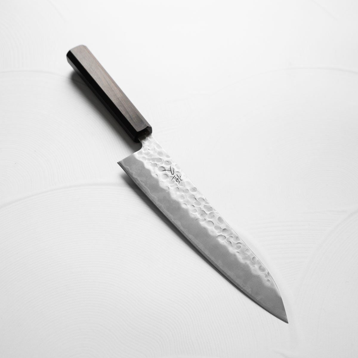 Tsunehisa White 1 SS Clad Tsuchime Gyuto 210mm - Ebony