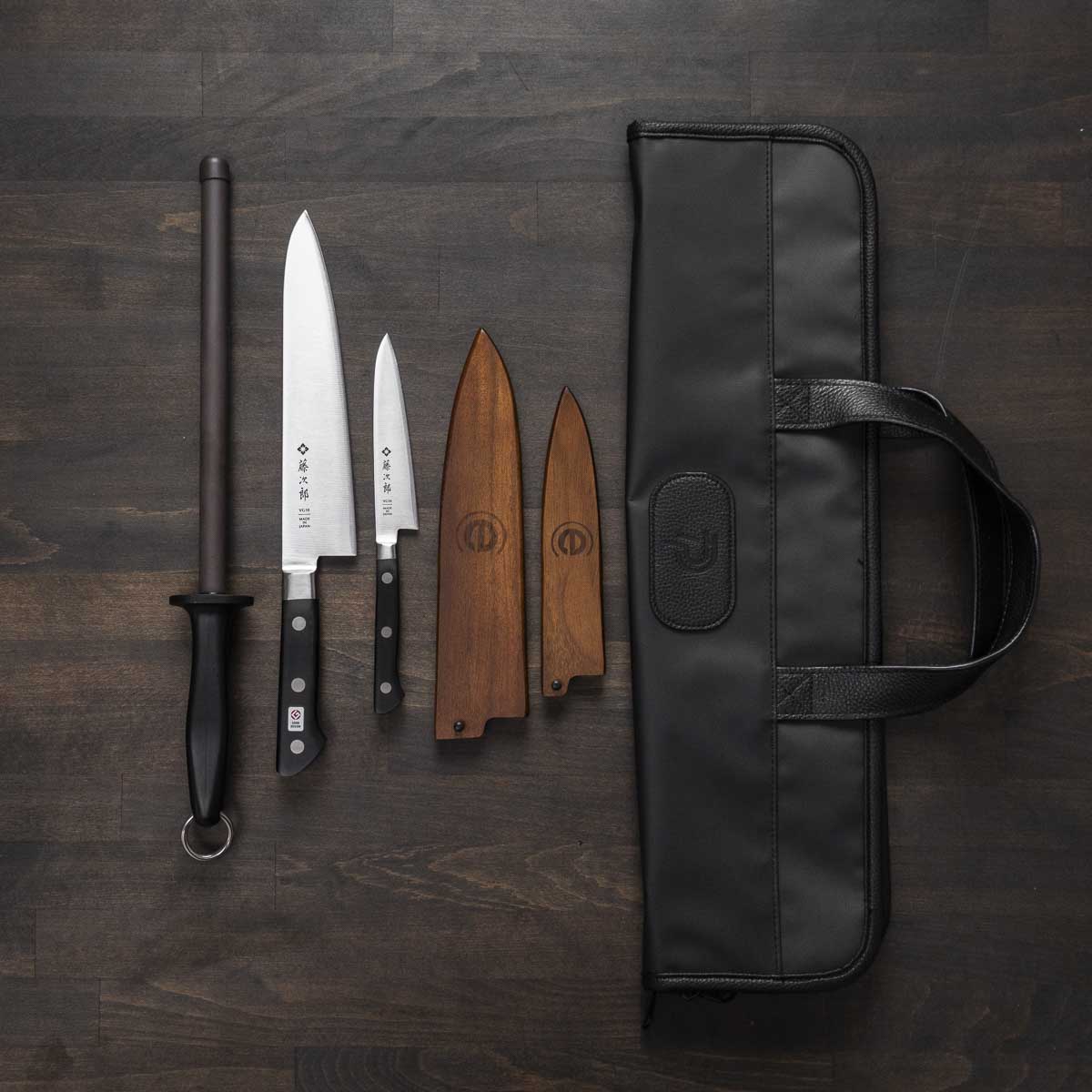 Tojiro DP3 VG10 2 Knife Set with Porter Knife Bag