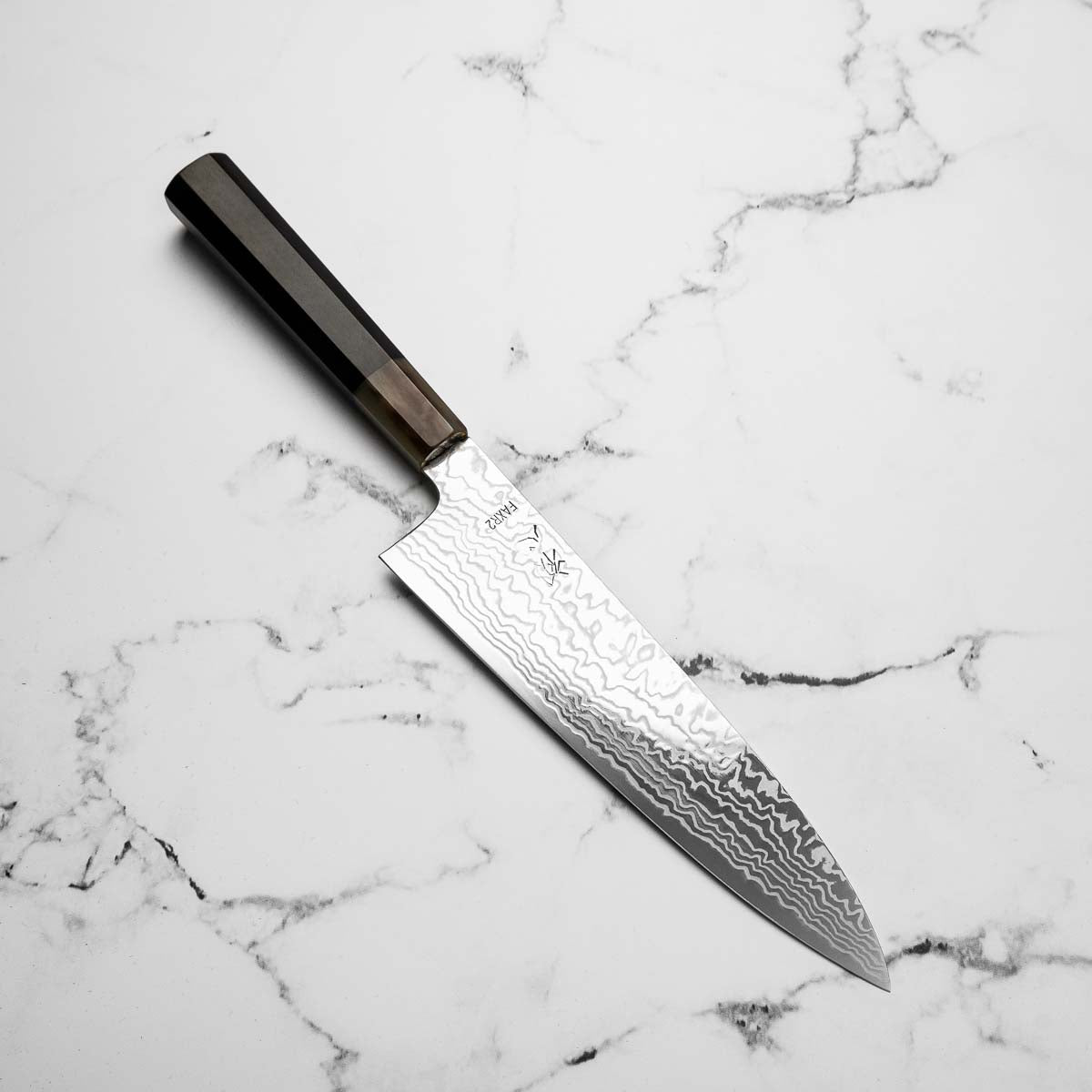 Hatsukokoro (Sukenari) FAXR2 SG2 Damascus Gyuto 210