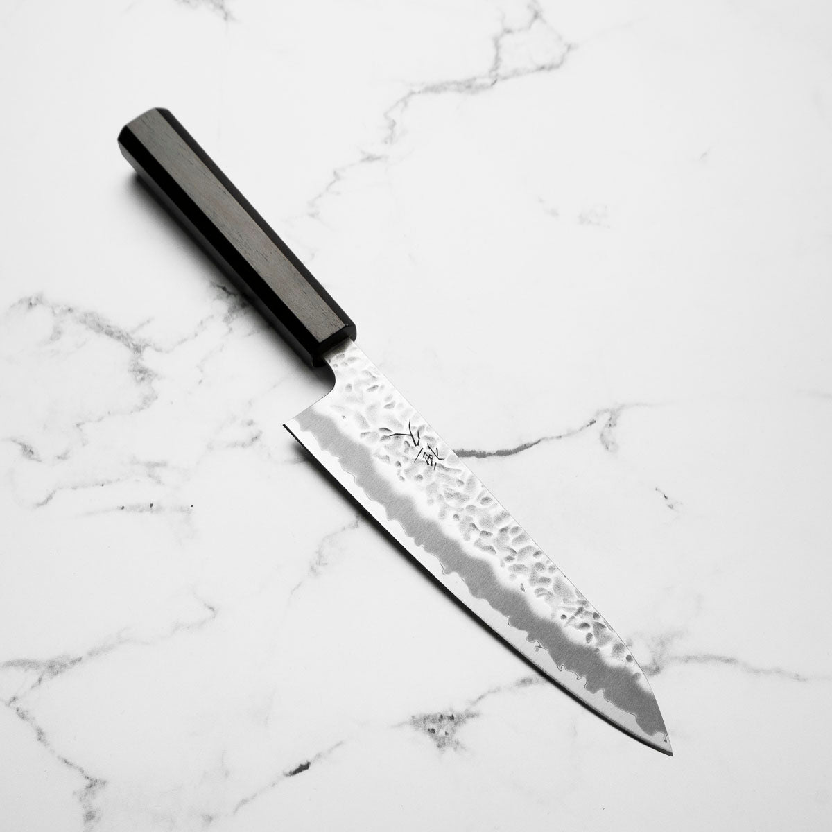 Tsunehisa White 1 SS Clad Tsuchime Gyuto 180mm - Ebony