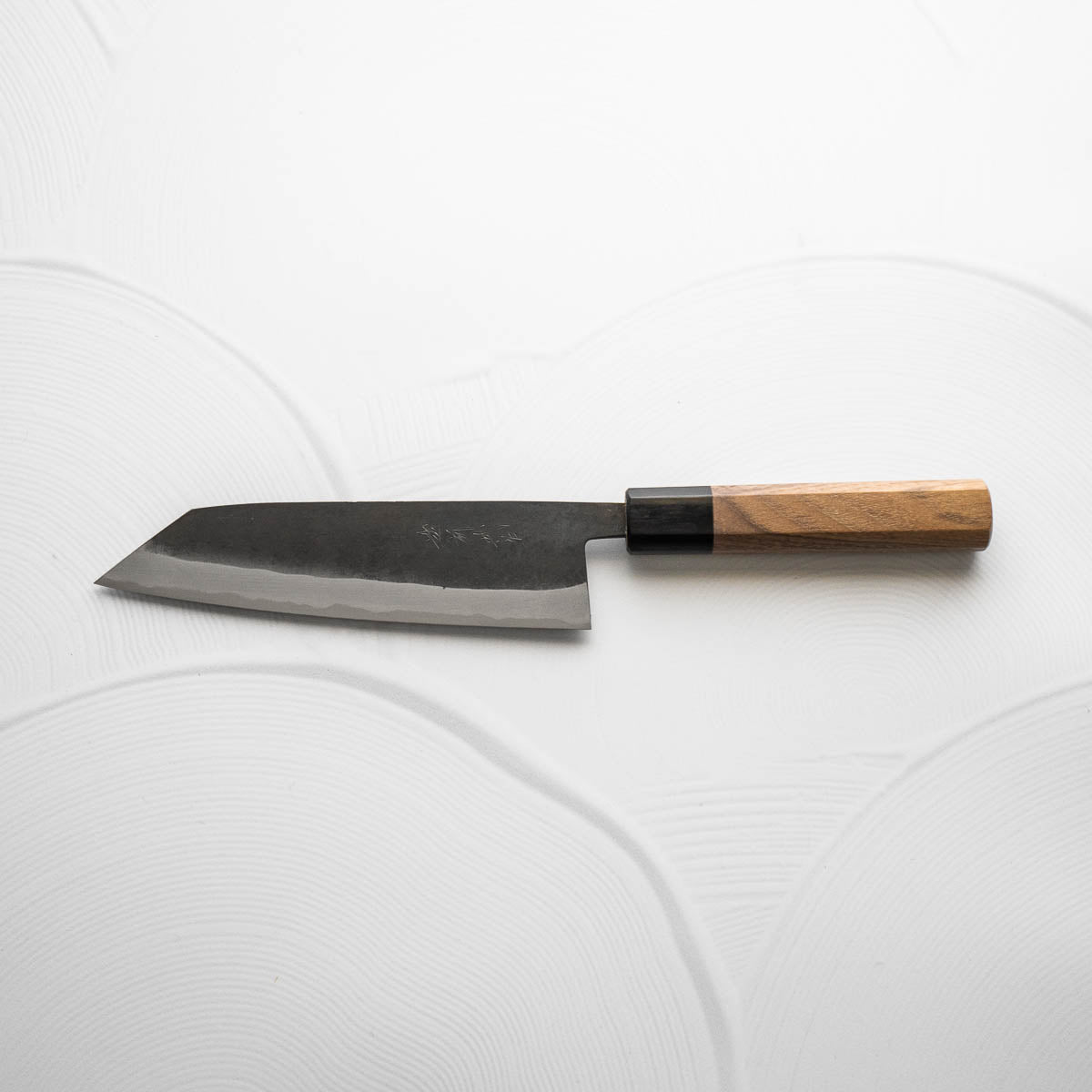 Shiro Kamo Blue Super SS Clad Kurouchi Bunka 165mm