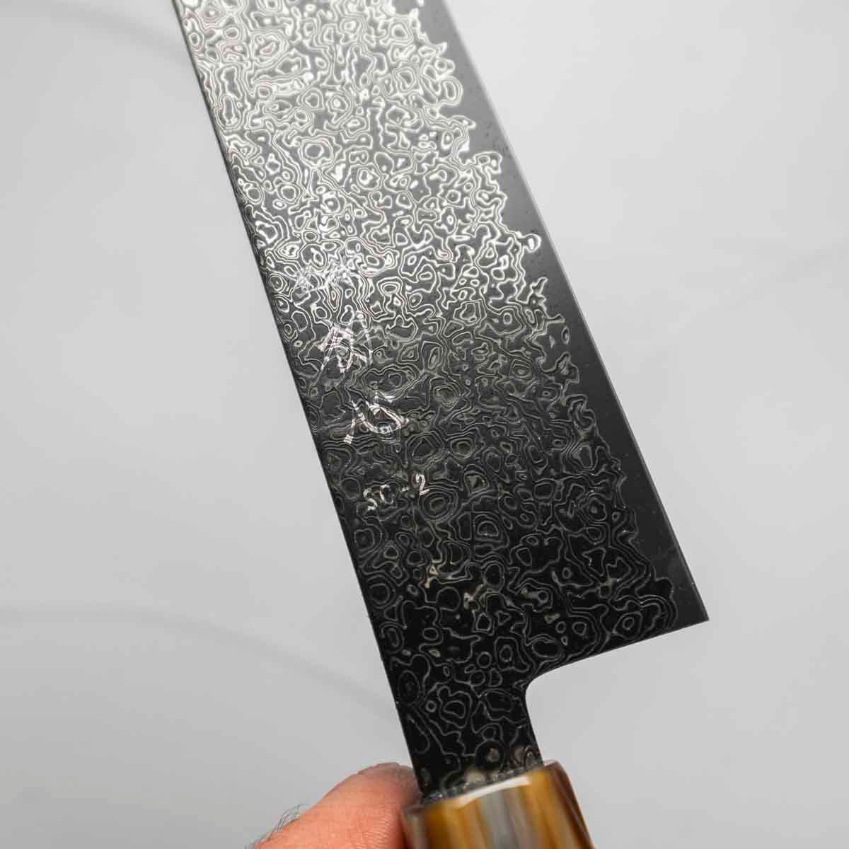 Hatsukokoro Saihyo SG2 Black Damascus Gyuto 210 - Snakewood