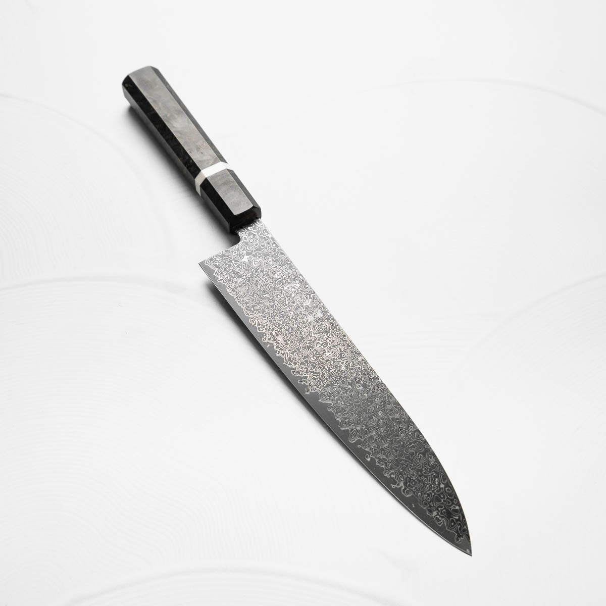 Hatsukokoro Saihyo SG2 Black Damascus Gyuto 210 - Maple Preorder