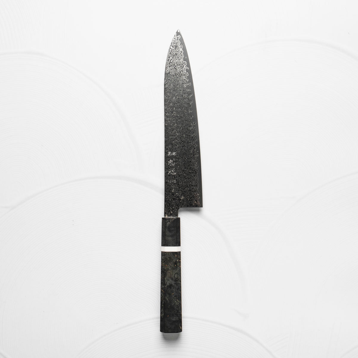 Hatsukokoro Saihyo SG2 Black Damascus Gyuto 210 - Maple