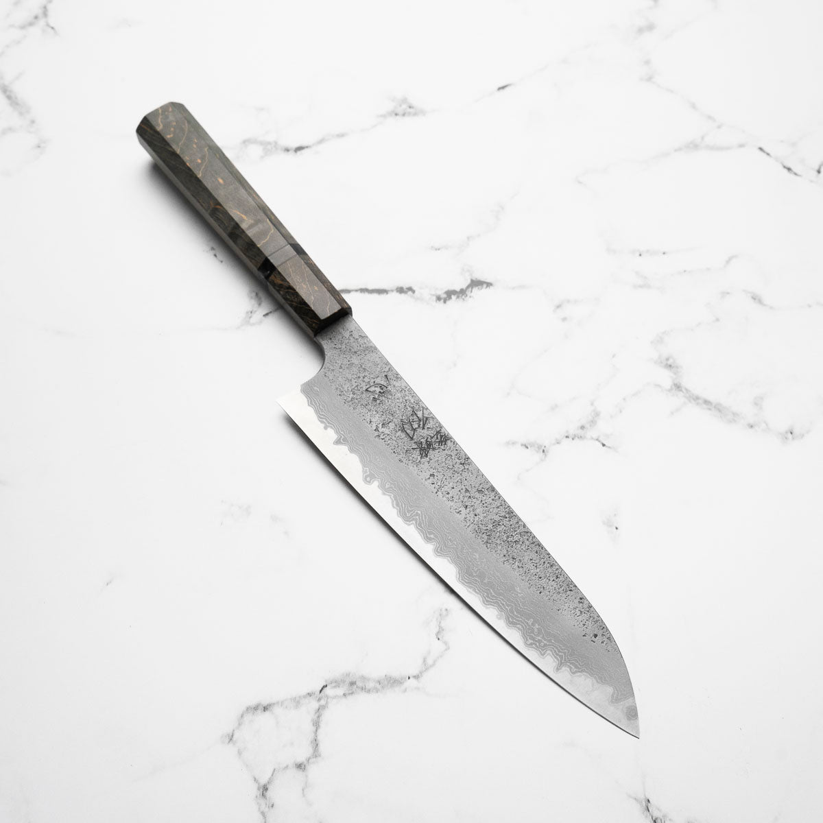 Hatsukokoro Ryusui Blue 2 Damascus Gyuto 210mm