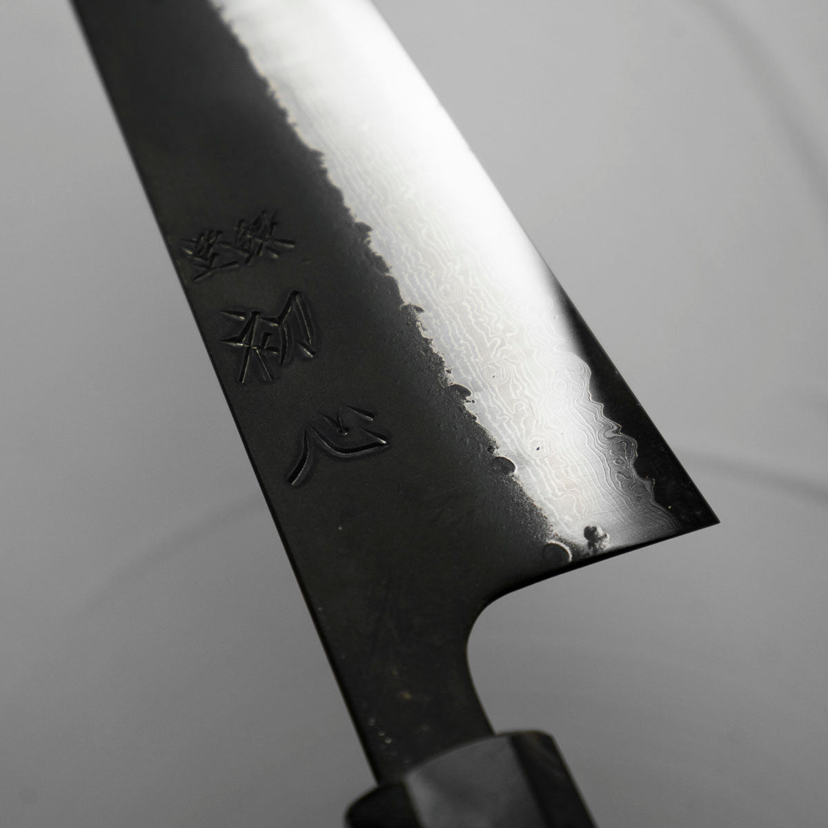 Hatsukokoro Shinkiro Blue Super Damascus Kurouchi Gyuto 240mm - Maple