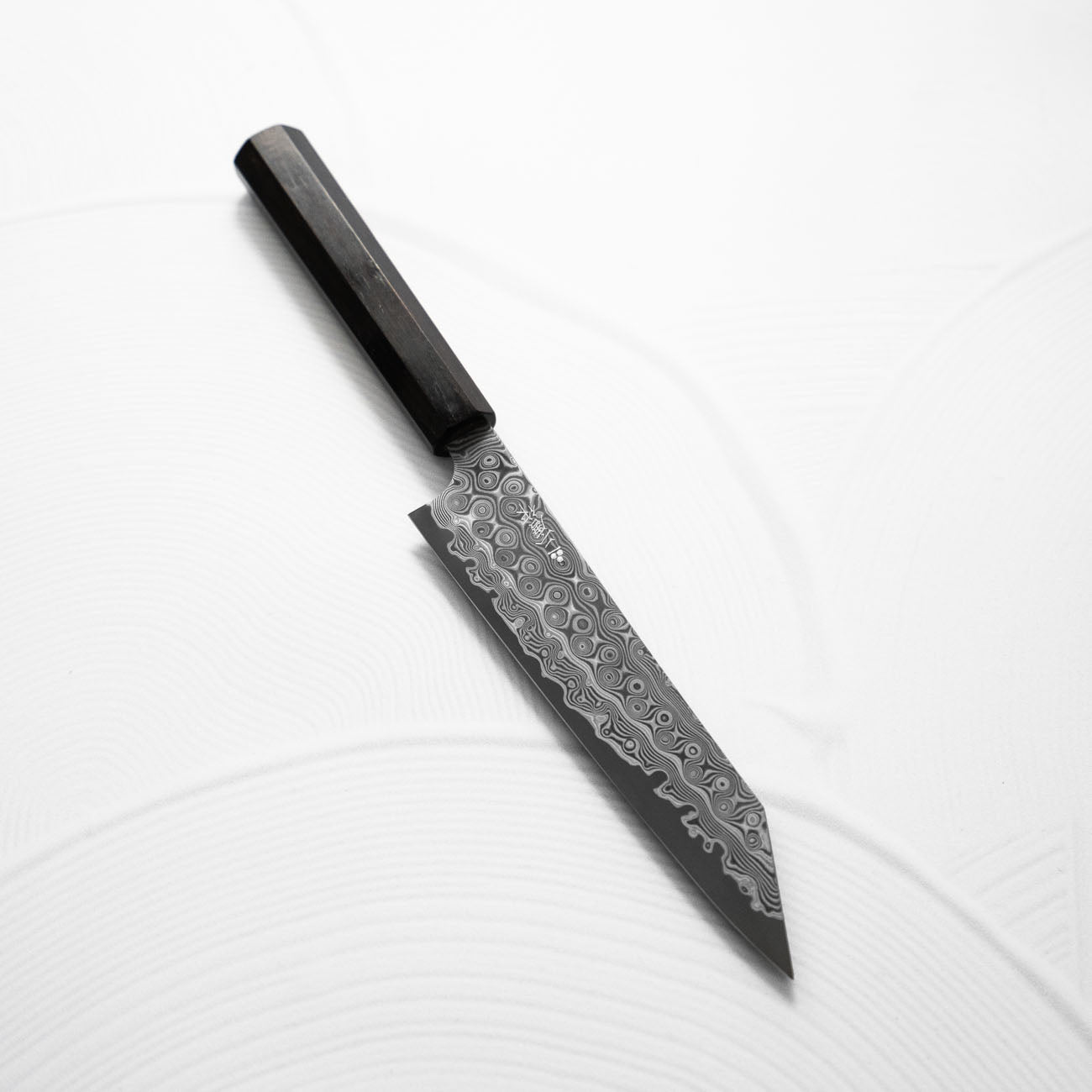 Nigara Hamono SG2 "Raindrop" Damascus Kiritsuke Petty 150mm - Ebony