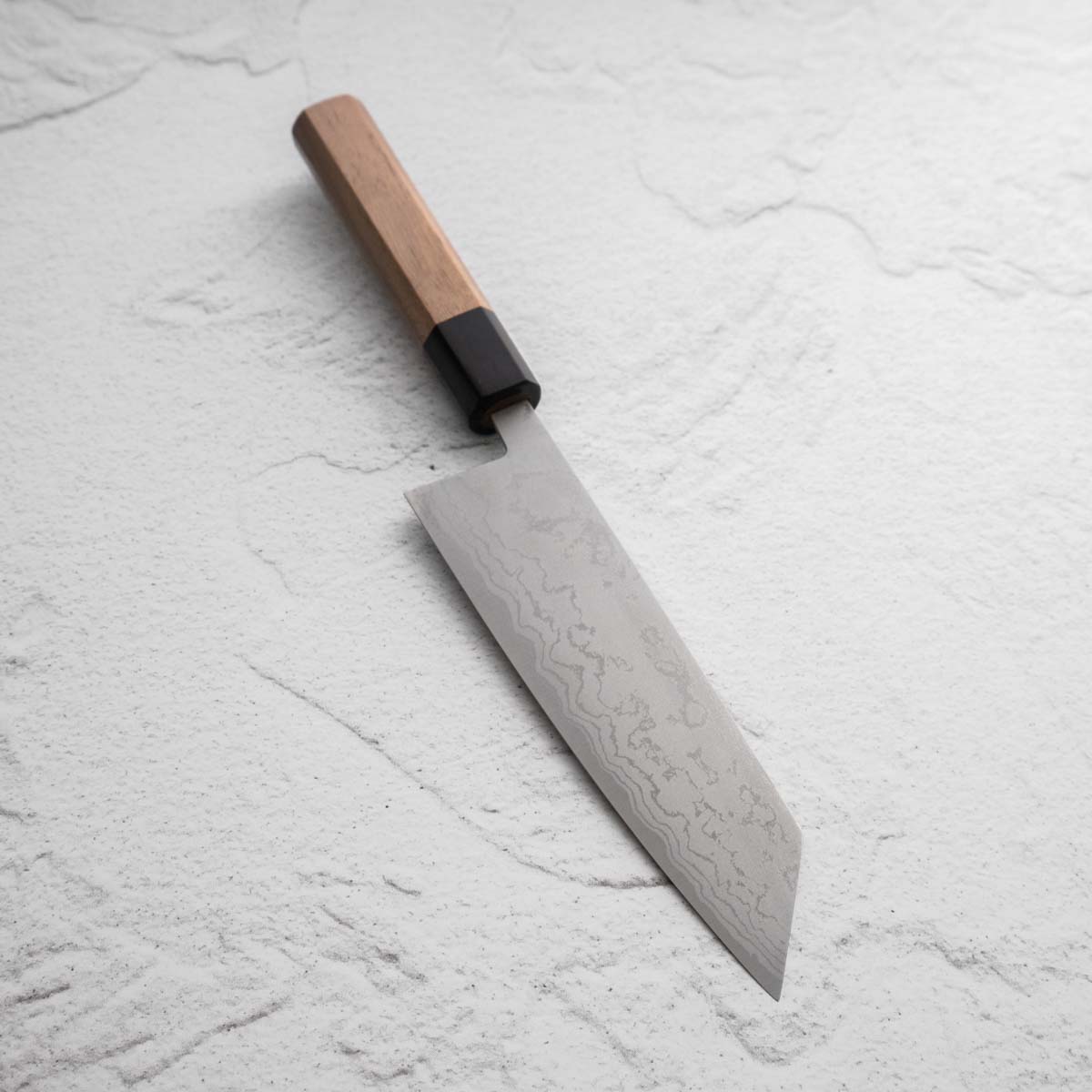 Shiro Kamo White 2 Damascus Bunka 165mm